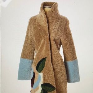 Sandro Shearling coat size XS almost new